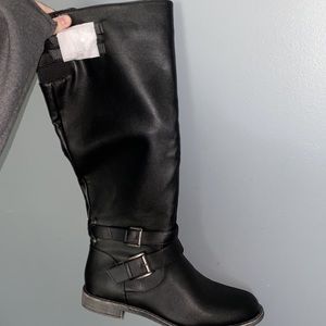 Black high boots